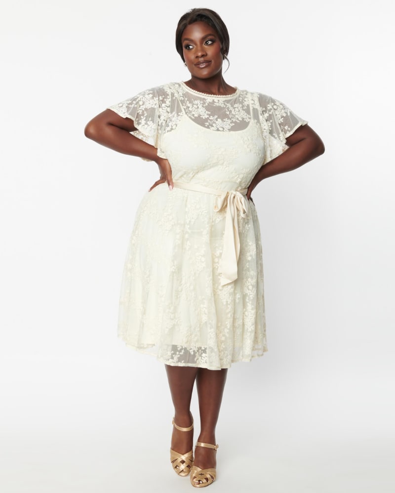 White lace sale swing dress